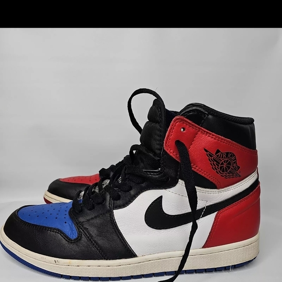 Nike Air Jordan 1 Retro High OG - Red and Blue Size 10.5 - Picture 2 of 8